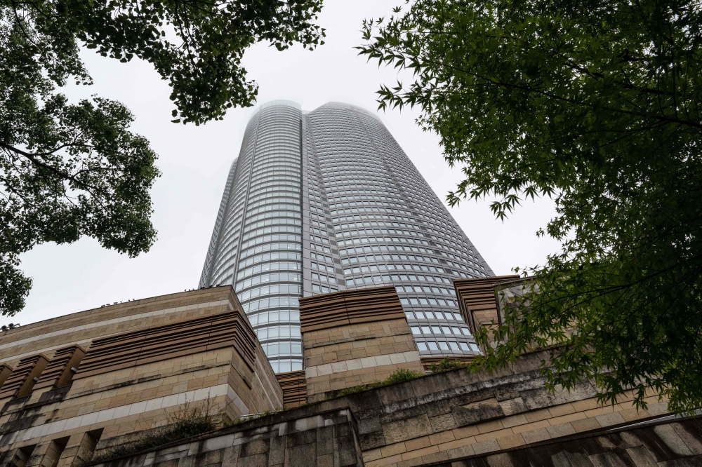 This picture taken on June 12, 2023 shows Roppongi Hills Mori Tower in Tokyo. — eNM pic