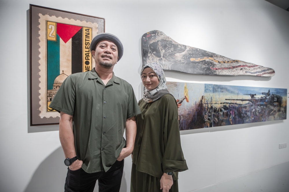 Galeri Puteh co-founders Nizam Rahmat and Mimie Abdullah. — Picture by Raymond Manuel