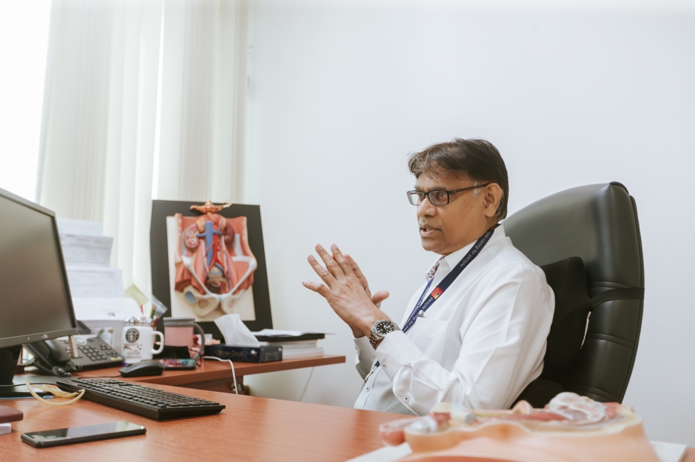 Dr.Bala has been a urologist for more than 20 years now and is one of the pioneers of robotic assisted surgery in Malaysia. — Picture by Raymond Manuel.