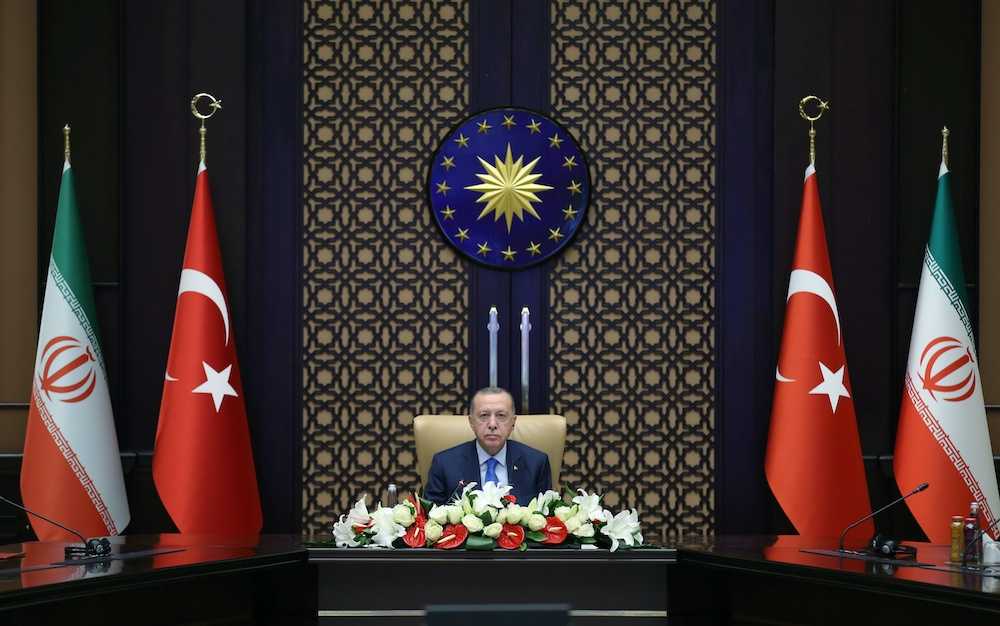 File photo of Turkish President Tayyip Erdogan attending a meeting in Ankara, Turkey, September 8, 2020. ― eNM pic