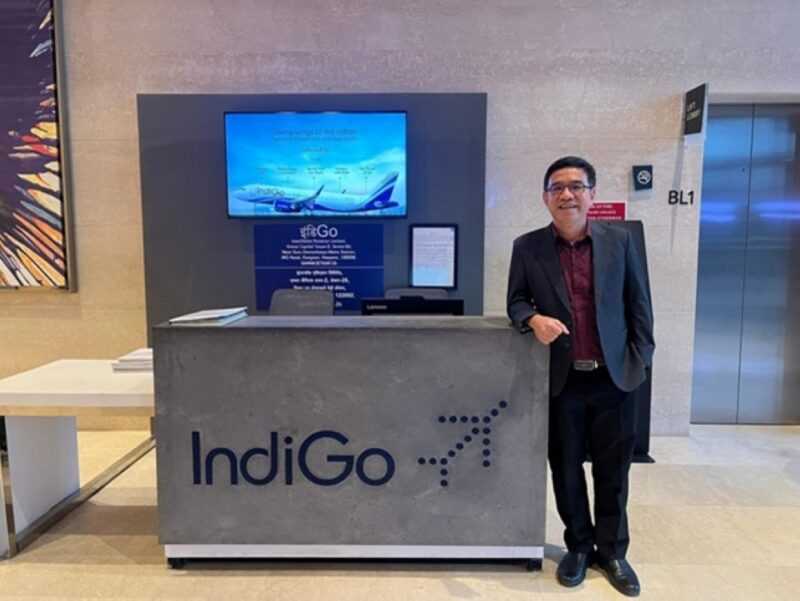 Penang exco Wong Hon Wai at the IndiGo office. ― Picture by Opalyn Mok